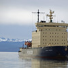 sharon osberg (SharonO) > Her name is the Kapitan Khlebnikov.  She's a working icebreaker of Russian registry staffed with an all-Russian crew.  She isn't beautiful, but you wouldn't want to meet her in a dark alley.  She's a very powerful ship.  These days, she does tourism in the austral spring/summer in Antarctica . After that, she moves north where she does mostly oil exploration during the Arctic summer.  Until recently, she was used for tourism in the Arctic too, but global warming has opened up much of the area so that icebreakers can now make their way to potential oil fields.  Not good.